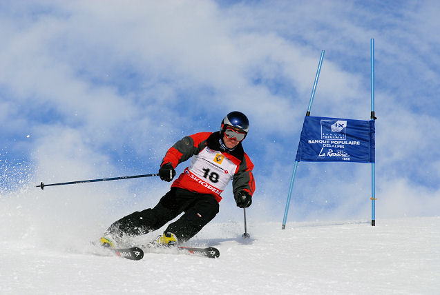 Stephen in the GS Race, La Rosiere